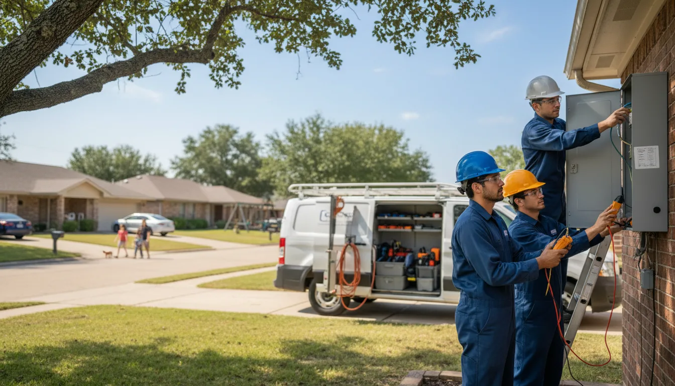 Certified electrician providing emergency electrical services in Lisbon, LA